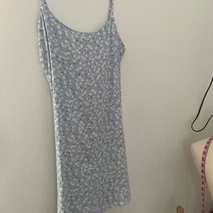 Pacsun/La Hearts Blue Floral Mini Sun Dress